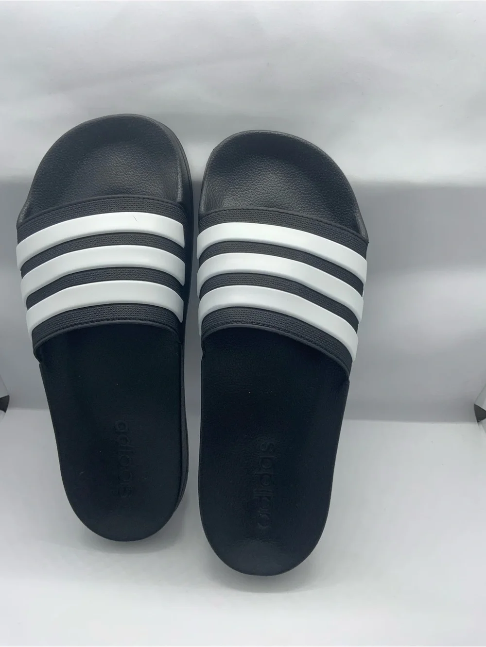 Adidas Black & White Adilette Slide Sandal